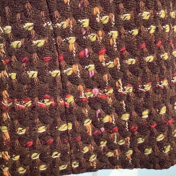 Vintage Garfield & Marks Jacket Womens 6 Brown Plaid Winged Collar Wool Made USA - Picture 7 of 11